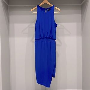 Banana Republic Royal Blue Side Slit Sleeveless Dress